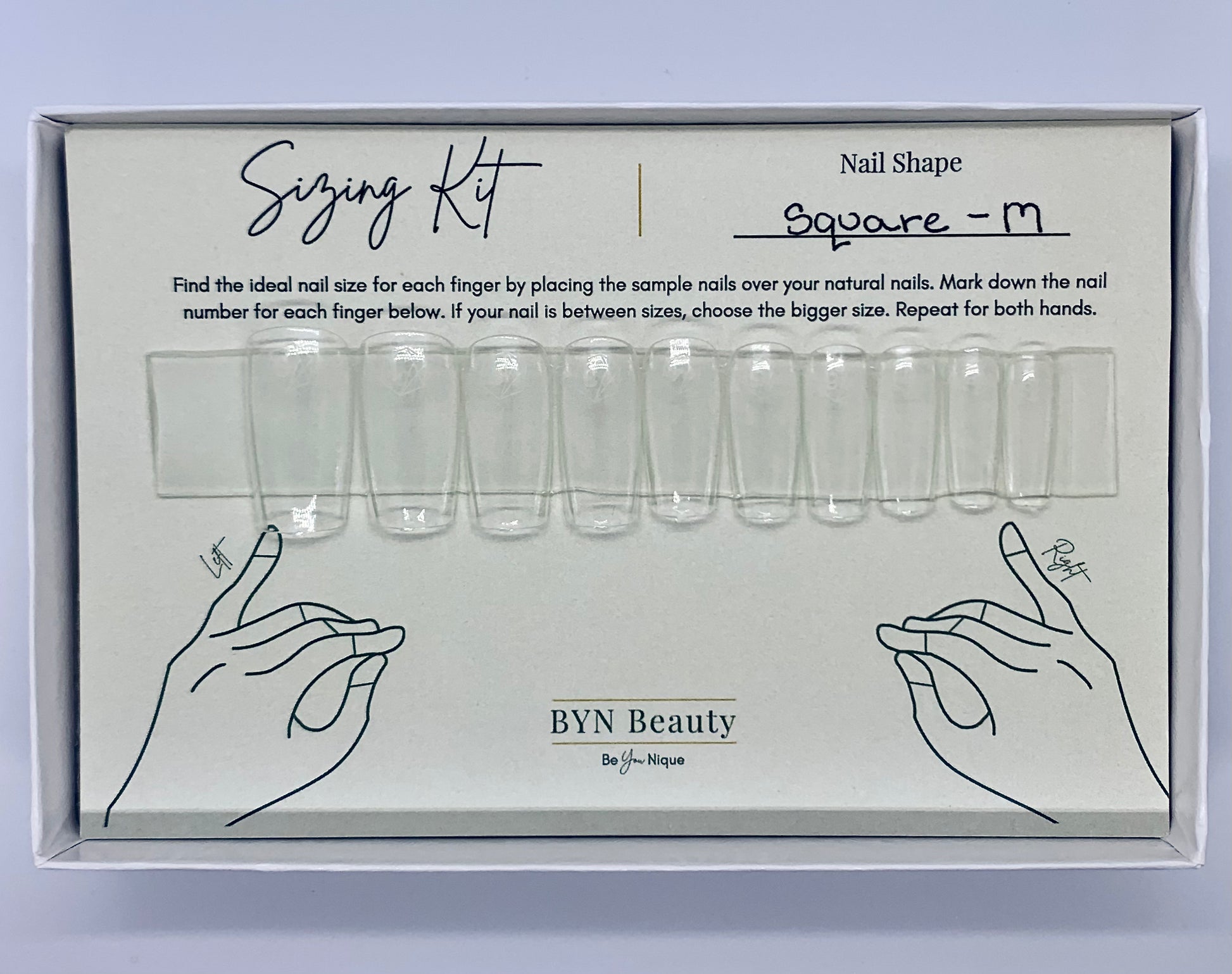 Sizing Kit - BYNBeauty